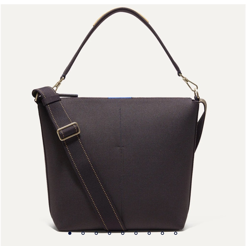 Rothy’s Ink Ivory Mini Zip Bucket Bag